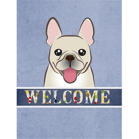 Carolines Treasures Carolines Treasures BB1424CHF French Bulldog Welcome Flag Canvas House Size BB1424CHF